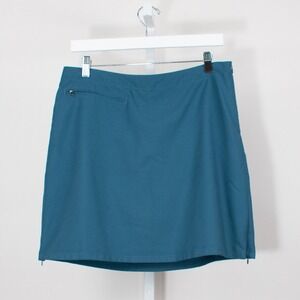 Patagonia Teal Polyester Skort Women's Size 8 Athletic Golf Tennis Activewear
